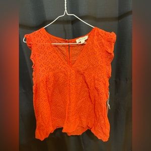 NEW - red/orange ish Women’s Top